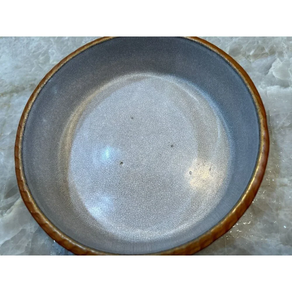 2 Durofeu Round Oven Dish France Textured Faience Round Casserole Serving Baking